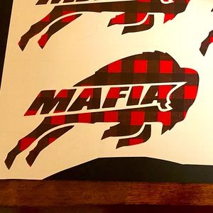 Buffalo plaid Bills Mafia removable decal